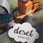 Set mesečnih mejnikov - oblaček
